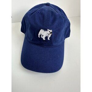 Smathers and Branson Yale Bulldog Golf Hat Adult Needlepoint Dad Cap Strapback